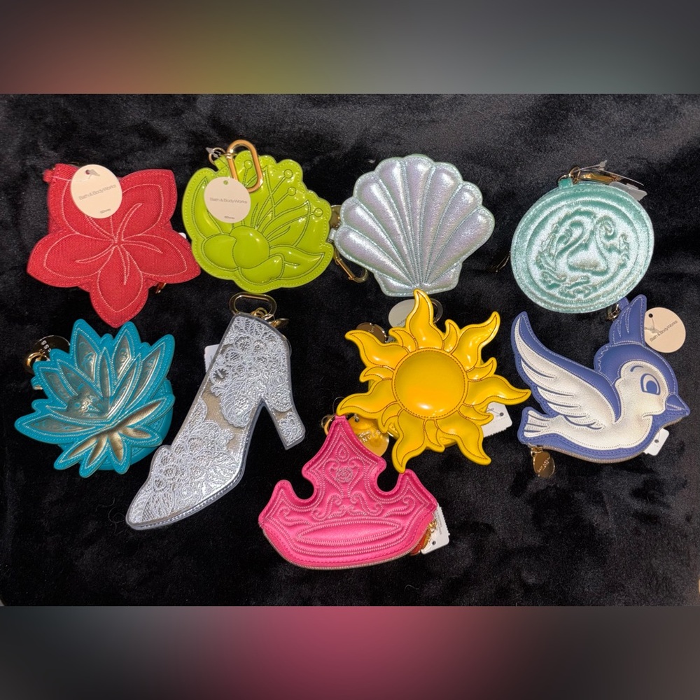Disney Princess Coin Purses FULL SET from Bath & Body Works